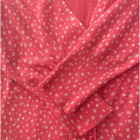 Pink & Cream Polka Dot Cardigan Medium - Picture 3 of 6